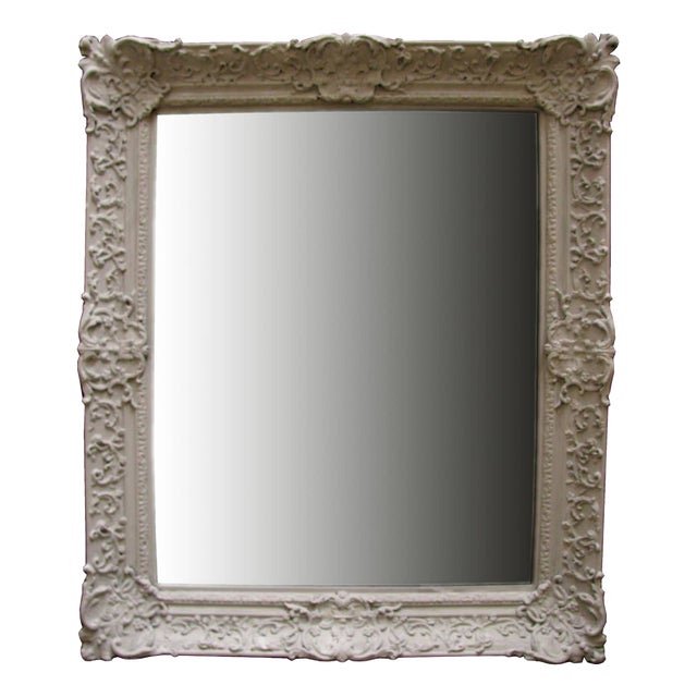 French Mirror in Tempera Pastiglia For Sale
