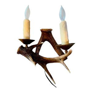 Vintage 1960s Antler Wall Sconce