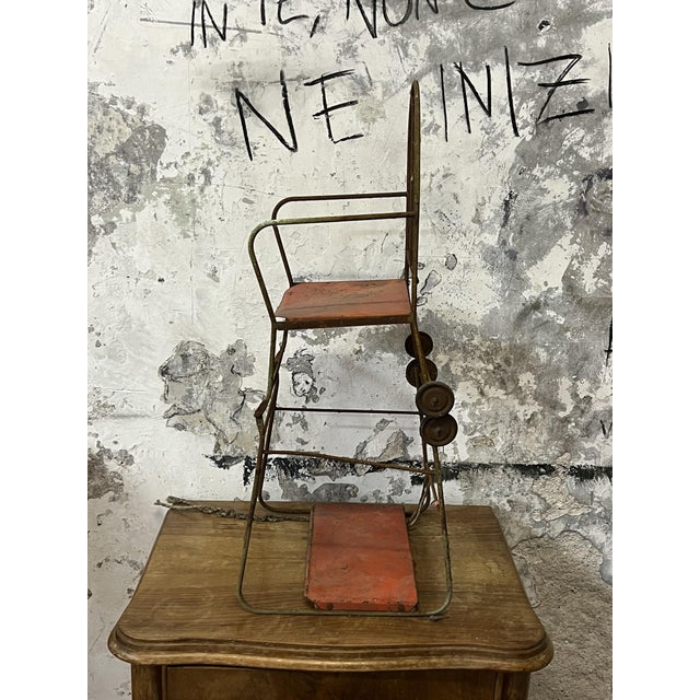 1920s Antique Industrial Children's High Chair, 1920s For Sale - Image 5 of 7