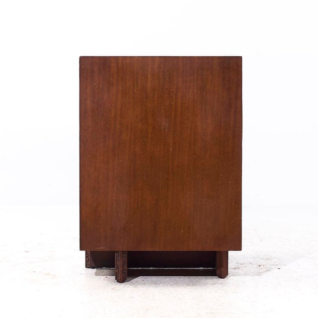 Mid 20th Century Frank Lloyd Wright for Heritage Henredon 'Taliesin' Mid Century Mahogany Nightstand For Sale - Image 5 of 11