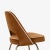 Knoll Saarinen Executive Armless Chairs in Cognac & Créme Velvet, Oro Gold Legs For Sale - Image 10 of 12