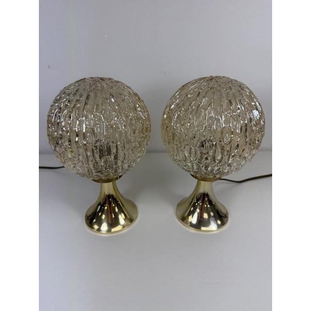 Glass Vintage Space Age Table Lamps by Richard Essig, 1960s, Set of 2 For Sale - Image 7 of 10