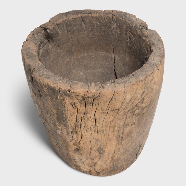 Chinese Provincial Trunk Mortar, C. 1900 For Sale - Image 4 of 6