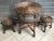 Table and 2 Wicker Stools 1960s, Set of 3 For Sale - Image 11 of 14