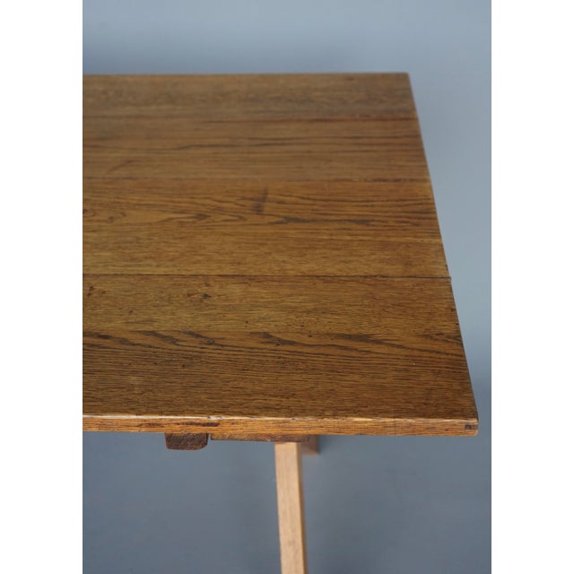 Rustic Farmhouse Dining Table in Cherry and Oak, 1940s For Sale - Image 11 of 17