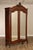 High Quality Antique French Louis XV Style Armoire Crafted In Rich Mahogany With Elaborate Rococo Inspired Carved Crest,...
