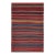 1950s Vintage Bidjar Persian Kilim in Red With Multicolor Stripes, From Rug & Kilim -4'8''x7' For Sale