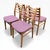 Mid-Century Teak Ladder-Back Dining Chairs, 1960s, Set of 4 For Sale - Image 4 of 7