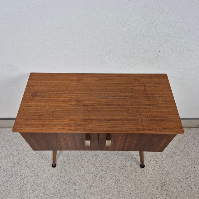 Brown Mid-Century Side Cabinet, Germany, 1960s For Sale - Image 8 of 12