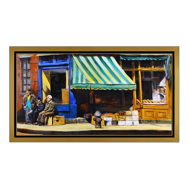 Late 20th Century Streetside Chat, Harry McCormick For Sale