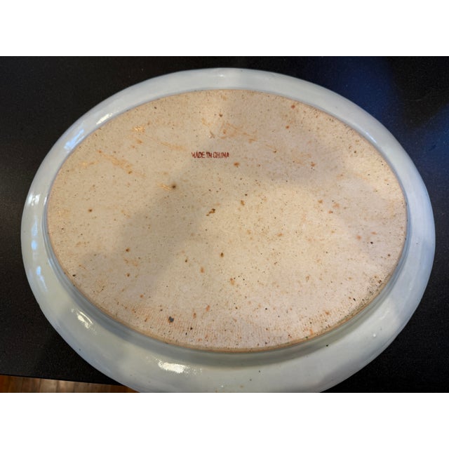 Early 20th Century Large Antique Rose Medallion Platter C 1915 For Sale - Image 5 of 8