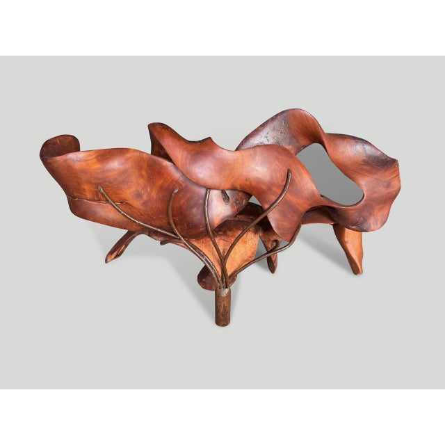 Contemporary Andrianna Shamaris Impressive Sculptural Bench or Art Piece For Sale - Image 3 of 6