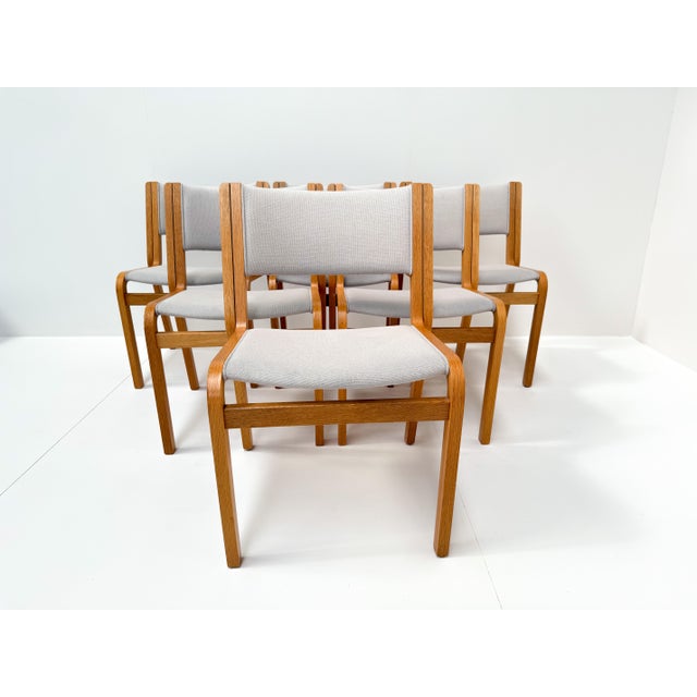 Vintage Danish Modern Chairs by Rud Thygesen & Johnny Sørensen for Magnus Olesen, 1970s, Set of 8 For Sale - Image 6 of 12
