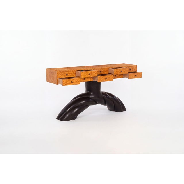 Wendell Castle Twisted Buffet Console Table, 1990 For Sale In Chicago - Image 6 of 12