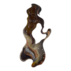 Abstract Asymmetric Totem New Age Surreal Sculpture by Mickey Kane