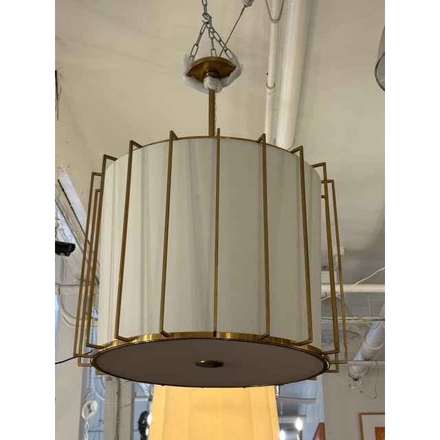 Barbara Barry Barbara Barry for Visual Comfort & Co. Carousel Drum Lantern Pendant For Sale - Image 4 of 15