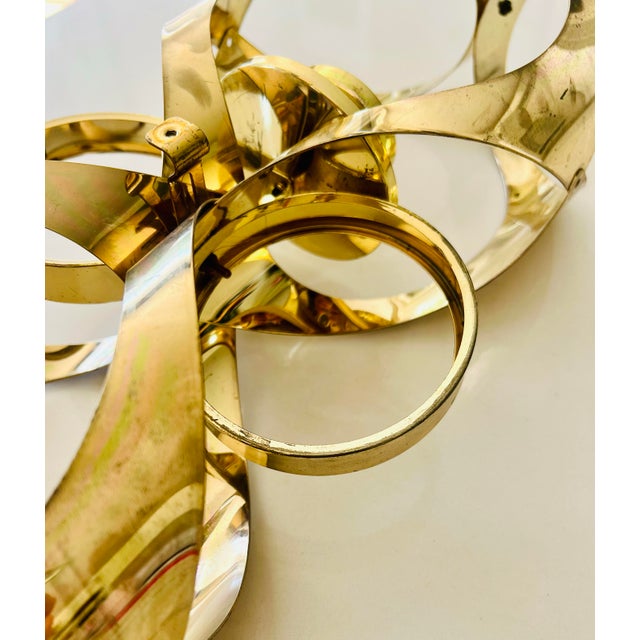 Mid 20th Century Vintage Mascot International Brass Sconce For Sale - Image 5 of 8