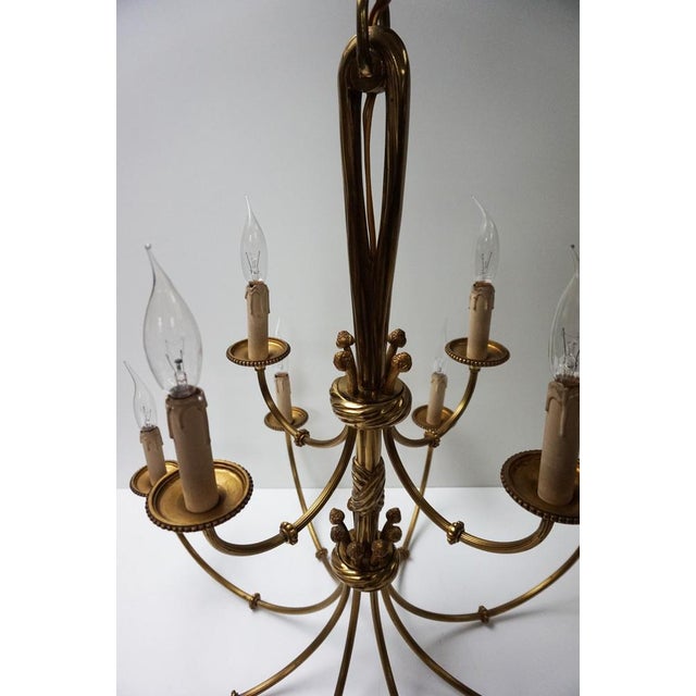 Louis XVI 12-Light Chandelier with Tassels in Gilt Bronze For Sale - Image 18 of 18