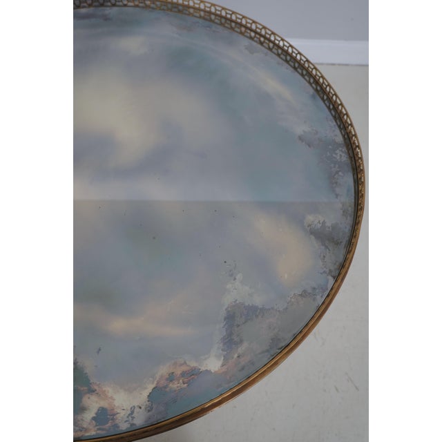 Century Maison Jansen Style Round Bronze Center Table For Sale - Image 10 of 14