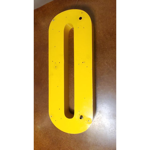 Vintage 40" Architectural Salvage Sign For Sale - Image 12 of 12