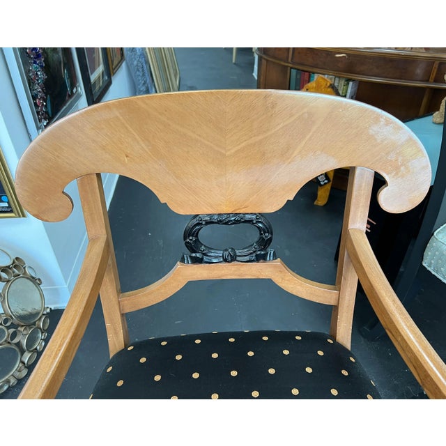 1980s Pair of 1980s Biedermeier Style Accent/Side Chairs For Sale - Image 5 of 13