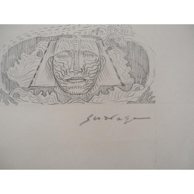 Léopold Survage, The Allegorical Great Wall, Original Drawing For Sale - Image 5 of 6