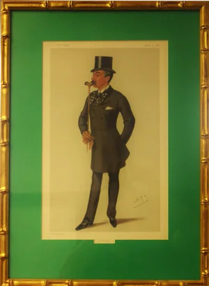 Vanity Fair Spy Print 'Colonel James 'Keith' Fraser Framed Portrait