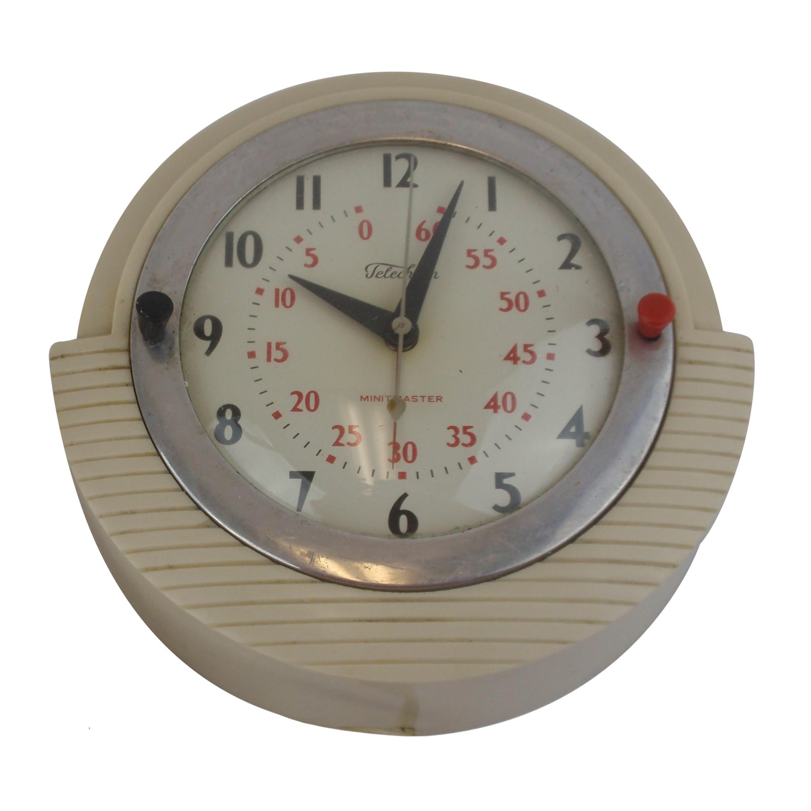 Telechron Minitmaster Kitchen Wall Clock Chairish