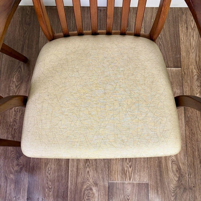 Pair of Vintage Mid-Century Modern High Back Armchairs For Sale In Salt Lake City - Image 6 of 12