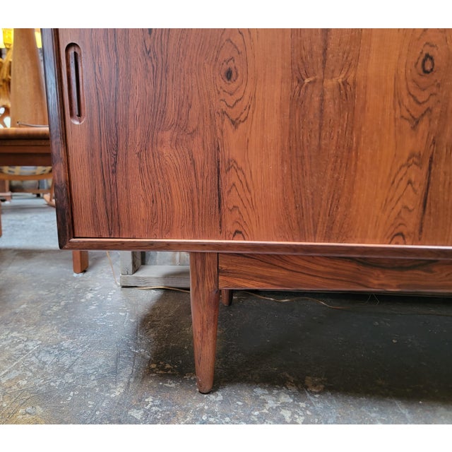 Wood Danish Modern Rosewood Credenza For Sale - Image 7 of 18