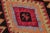 Vintage Kilim Red Handmade Flatweave Tribal Motif Wool Runner For Sale - Image 9 of 10