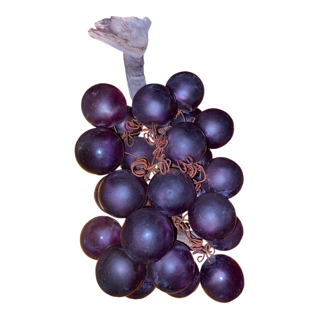 Lucite Grapes .Vintage Lucite Grape Cluster. Lucite Grape Cluster For Sale