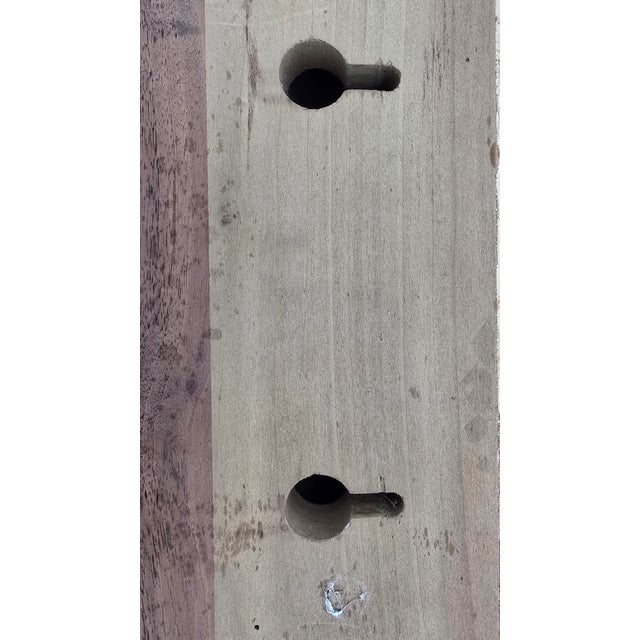 Antique Vintage Solid Wood Floating Wall Shelf For Sale - Image 14 of 14