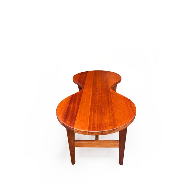 Mid-Century Modern Biomorphic Coffee Table in Teak Wood, 1960 For Sale - Image 12 of 13
