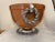 Modern Ceramic & Pewter Footed Serving Bowl Set With Silver Accents - 3 Pieces For Sale - Image 3 of 11