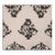 Brazil Tree Black Print on Natural Linen Fabric For Sale