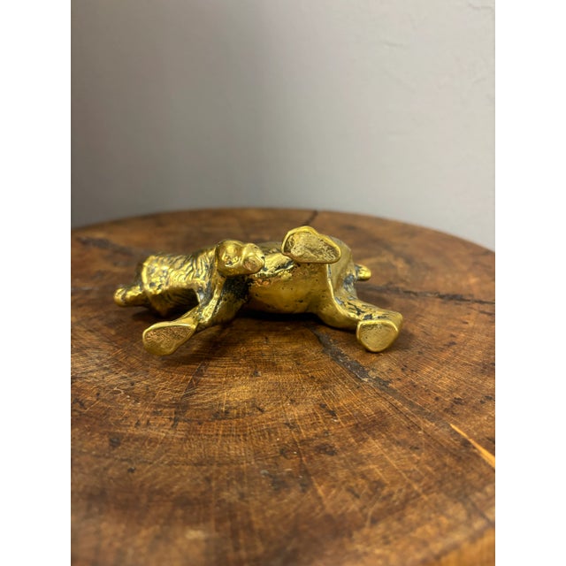 Early 20th Century Antique English Brass Bear For Sale - Image 5 of 5