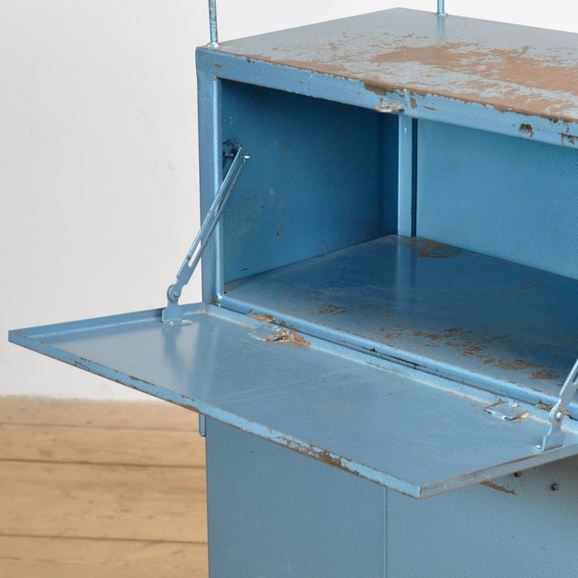 Metal Vintage Industrial Four-Drawer Cabinet, 1975 For Sale - Image 7 of 12