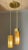 Vintage 50s 60s Mid-Century Triple, Multiple Color Yarn String Shades Hanging Ceiling Light Fixture For Sale - Image 12 of 12