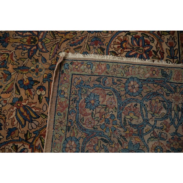 Textile Vintage Distressed Kerman Carpet 9'2" X 12'3" For Sale - Image 7 of 10