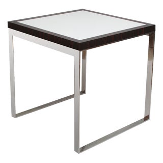 Vintage Cube Table in Chrome and Rosewood, 2000 For Sale