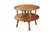 American Mid 20th Century Sprague Carleton Colonial Solid Rock Maple Round Two Tier Side Accent Table For Sale - Image 3 of 10