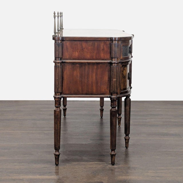 2000 - 2009 Sideboard With Decorative Veneers and Metal Embellishments For Sale - Image 5 of 13