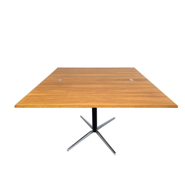 Mid-Century Adjustable Dining or Coffee Table in Nutwood Veneer and Chrome by Wilhelm Renz, 1975 For Sale - Image 17 of 17