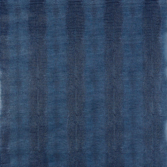 Contemporary Schumacher Komodo Wallpaper in Prussian For Sale - Image 3 of 3