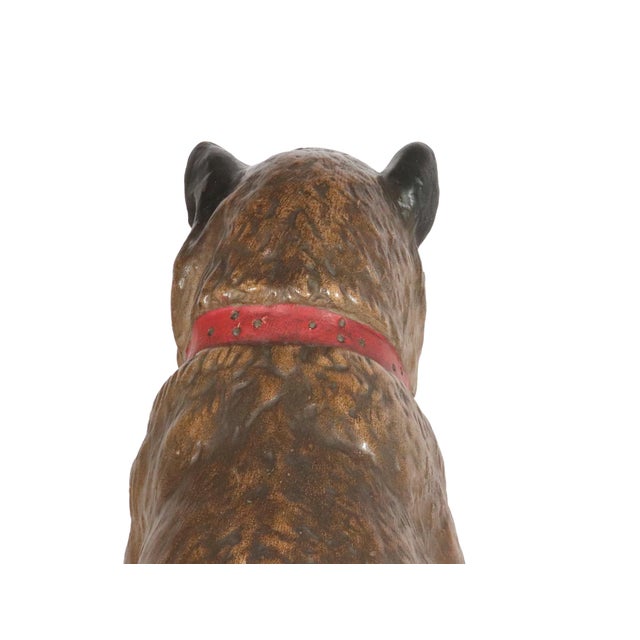 Life-Size Austrian Terracotta Pug Dog With Glass Eyes, 19th Century For Sale - Image 13 of 16