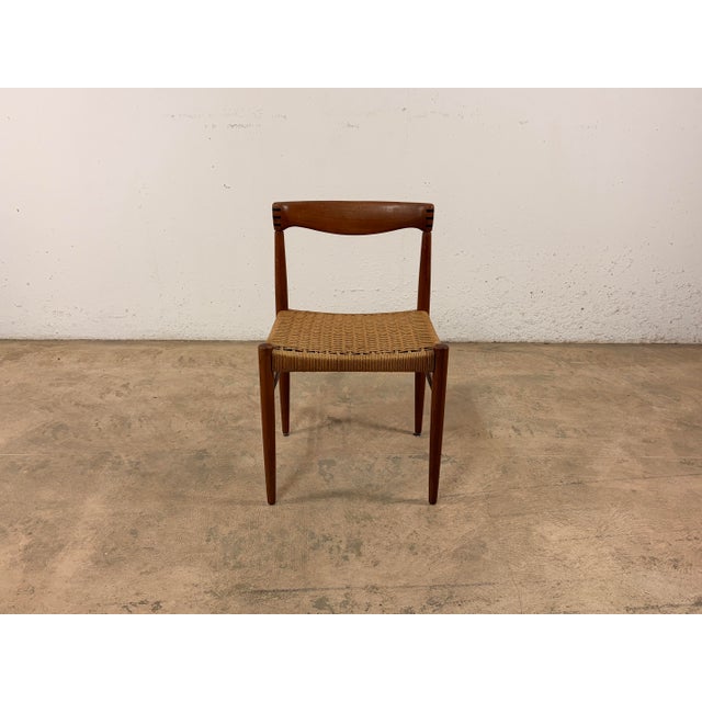 Brown Vintage Teak Chair by HW Klein for Bramin, 1960s For Sale - Image 8 of 15
