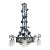 French Art Deco Wrought Iron, Glass Chandelier, Muller Freres Attributed, C1930 For Sale