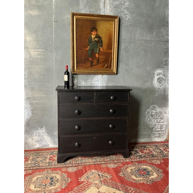 Victorian Painted Chest, 1850s For Sale - Image 4 of 7