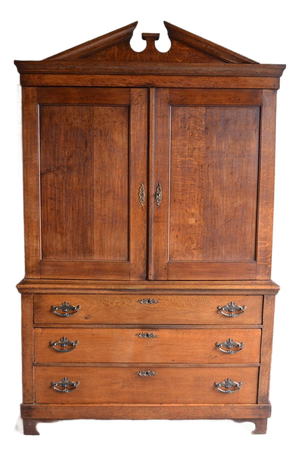 Antique Oak Empire Cabinet